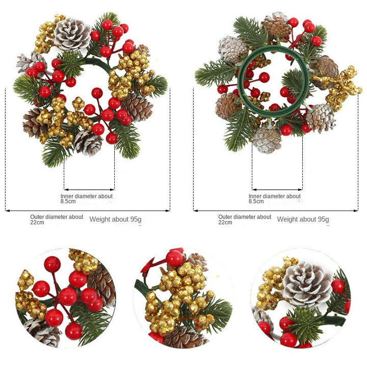 Christmas Candle Wreath Centerpiece for Festive Tables