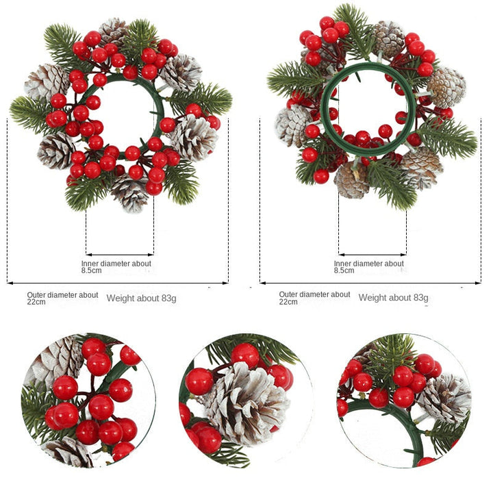 Christmas Candle Wreath Centerpiece for Festive Tables