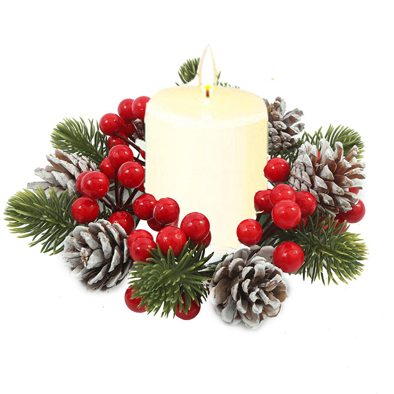 Christmas Candle Wreath Centerpiece for Festive Tables