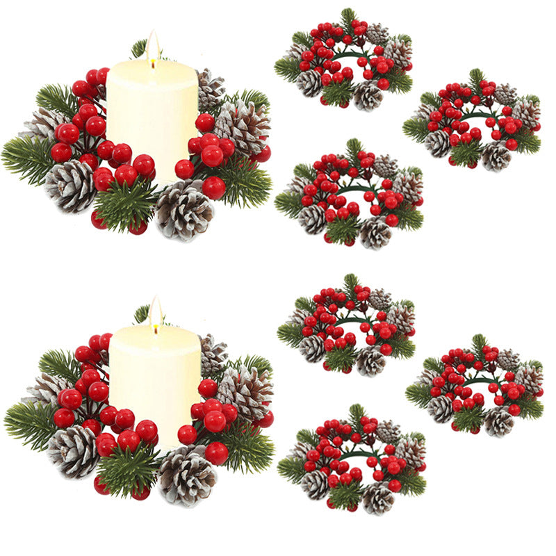 Christmas Candle Wreath Centerpiece for Festive Tables