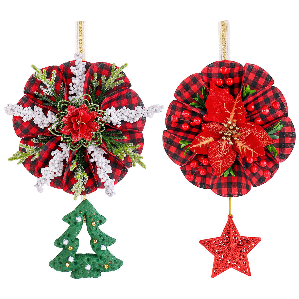 Christmas Wreath Door Decorations for Festive Entryways