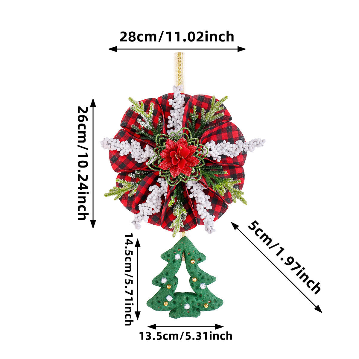 Christmas Wreath Door Decorations for Festive Entryways
