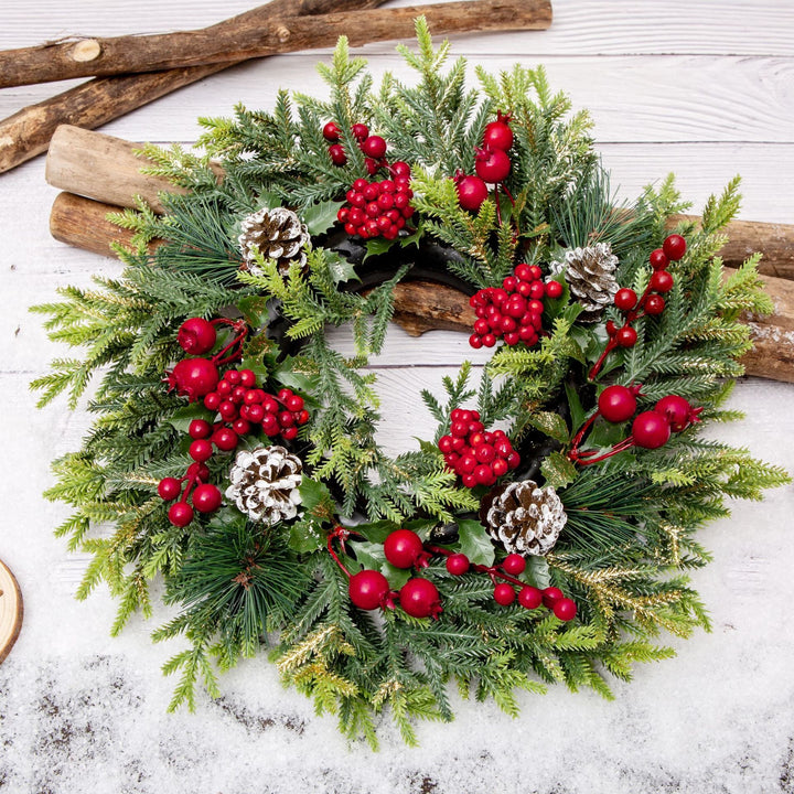 Christmas Wreath With Berries for Festive Door Decor