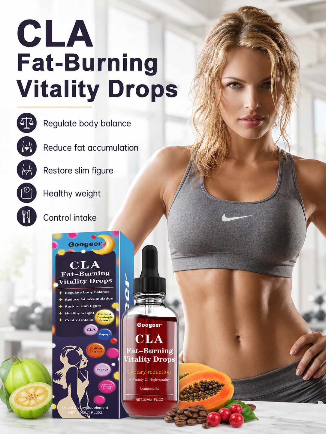 CLA Fat-Burning Drops – Toning & Slimming Support for Love