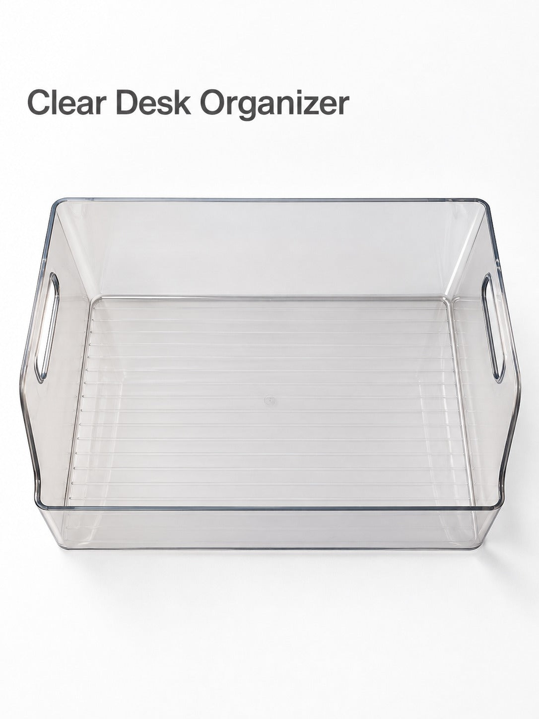 Clear Acrylic Desk Organizer with Book Slot for Students