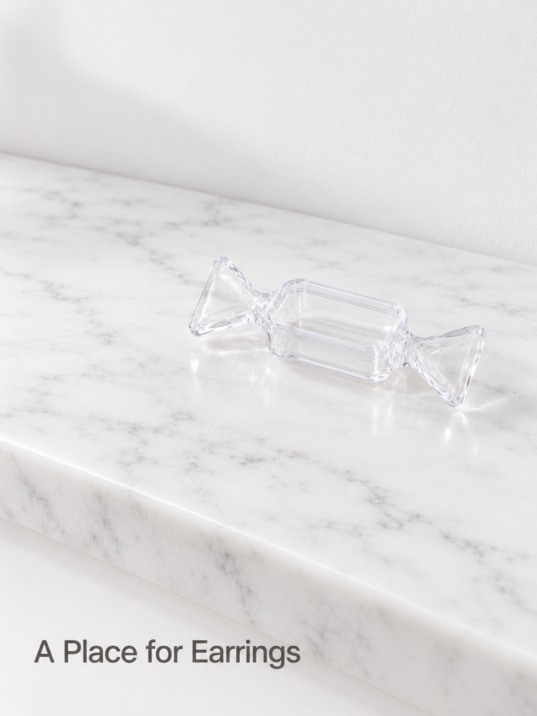 Clear Candy Jewelry Box for Earrings, Portable Mini Case