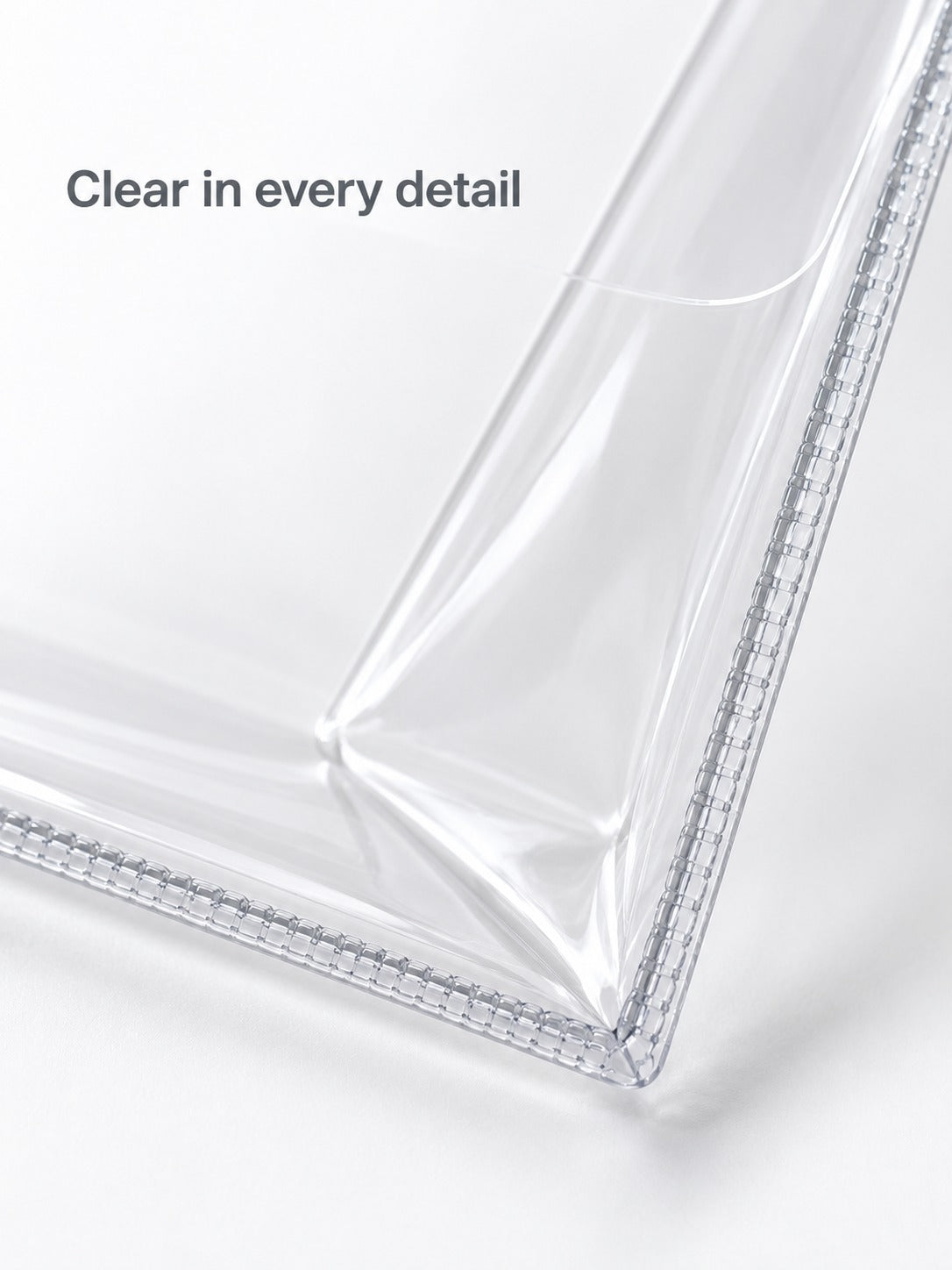 Clear PVC Desk Organizer Pouch for Stationery and Makeup