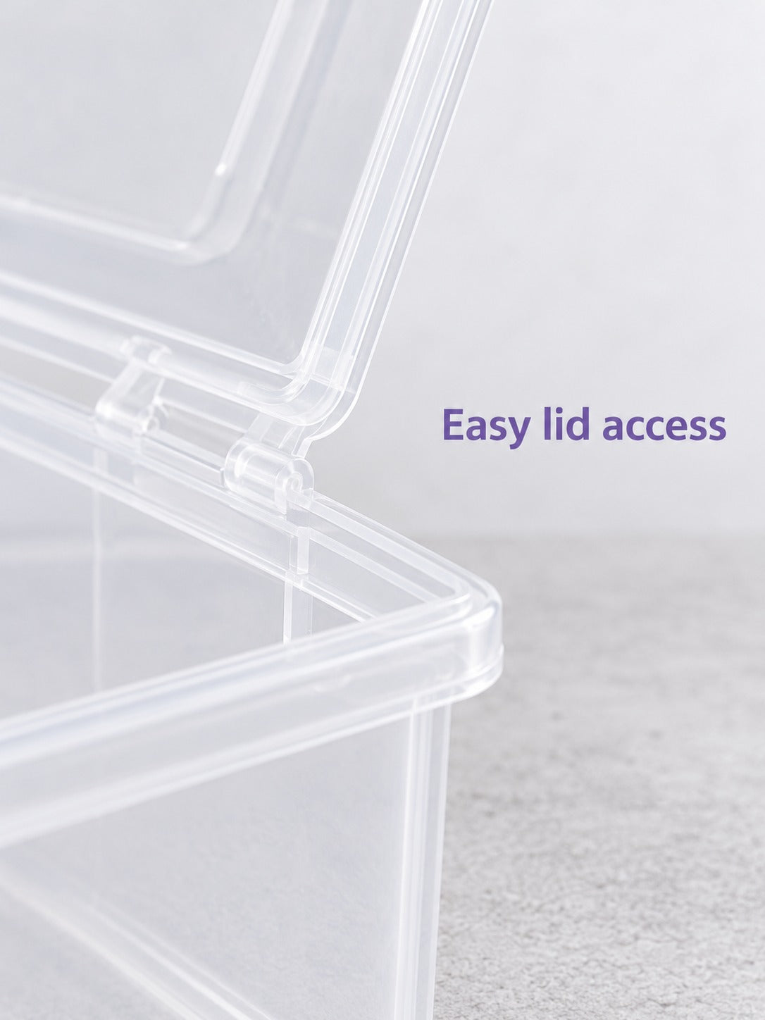 Clear Desktop Stationery Box, Stackable Storage Organizer