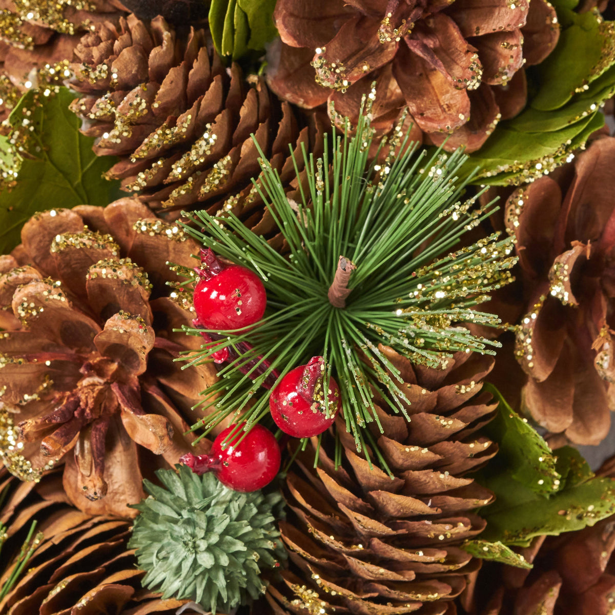 Pine Cone Wreath for Festive Woodland Holiday Entryways