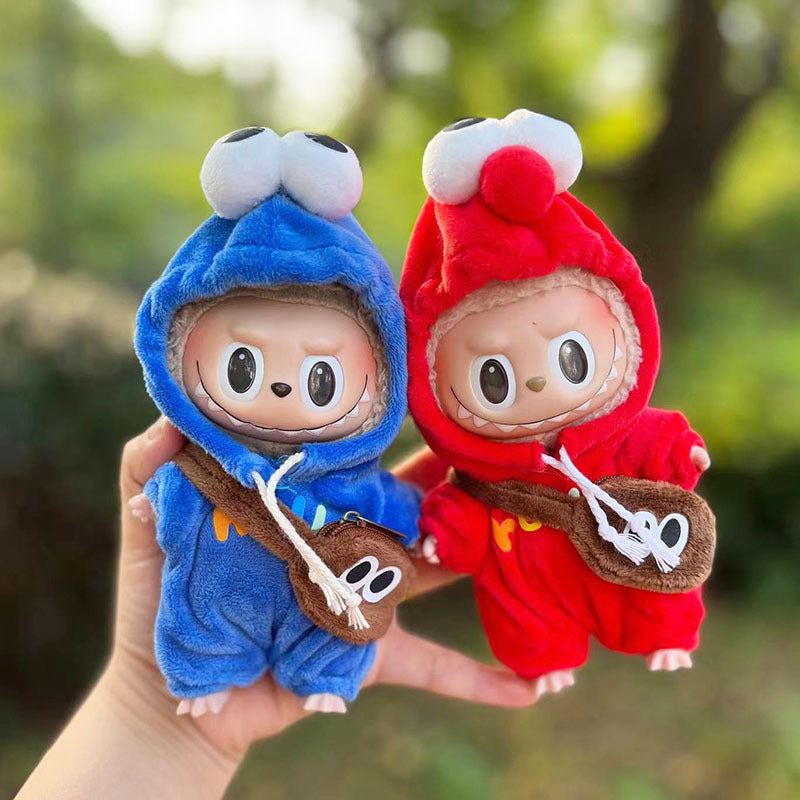 Labubu Clothing Set for Coordinated Keychain Style