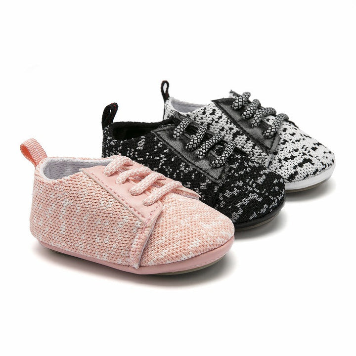 Baby Sneakers with Soft Flexible Non-Slip Rubber Soles