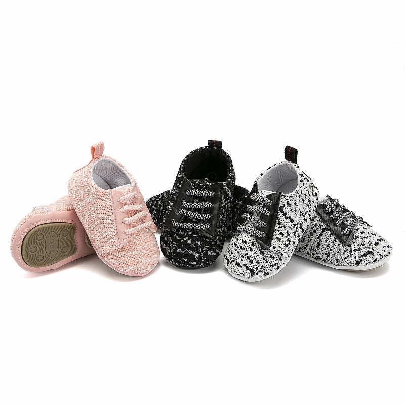 Baby Sneakers with Soft Flexible Non-Slip Rubber Soles