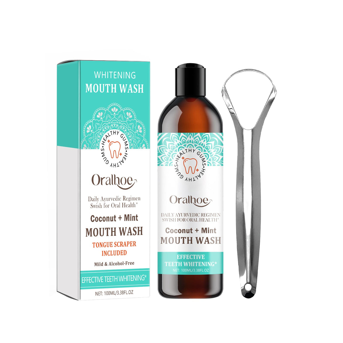Coconut Mint Mouthwash for Fresher, Whiter Smiles