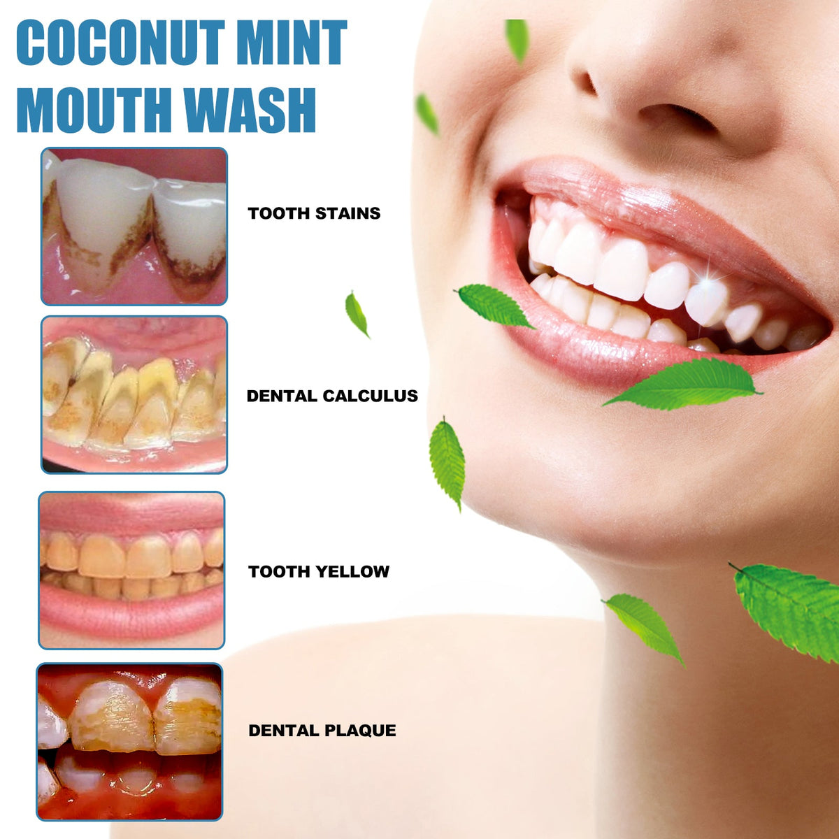 Coconut Mint Mouthwash for Fresher, Whiter Smiles