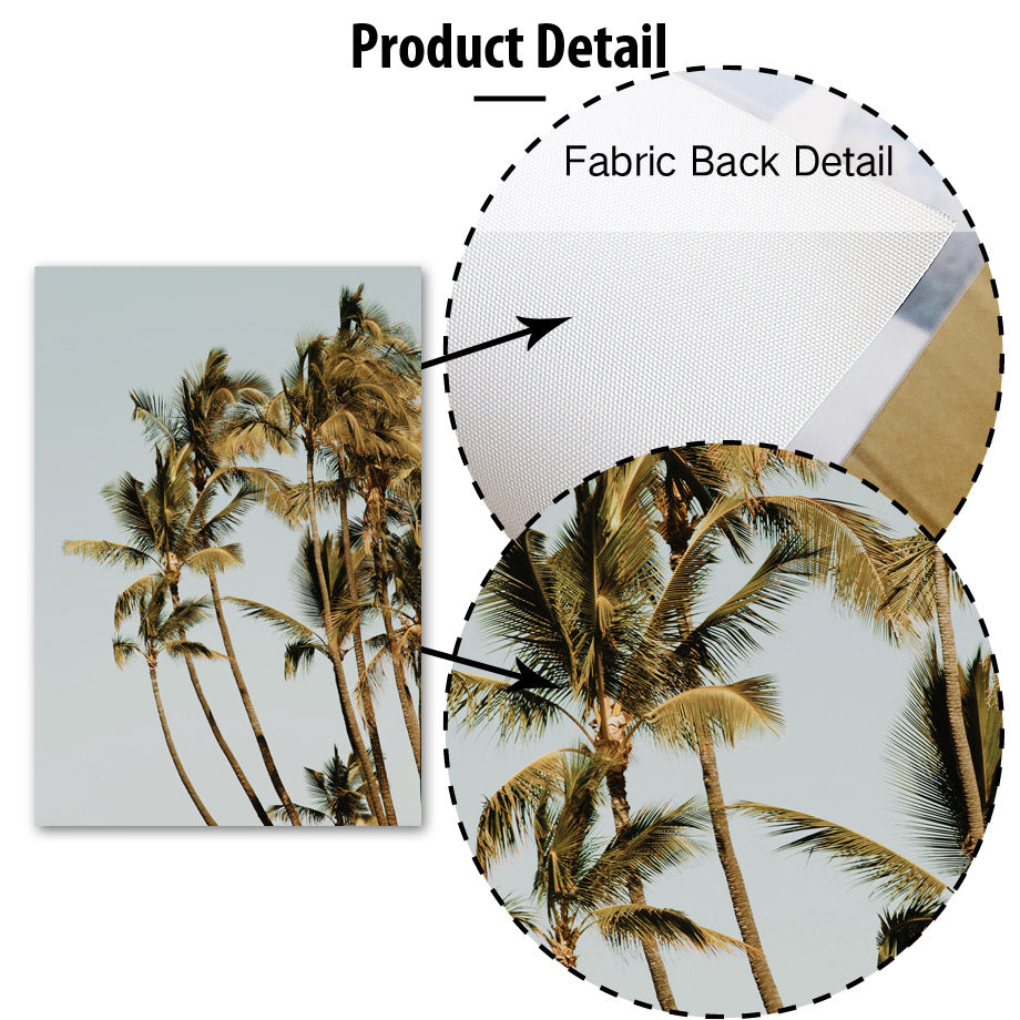 Tropical Coastal Canvas Wall Art for Relaxed Decor