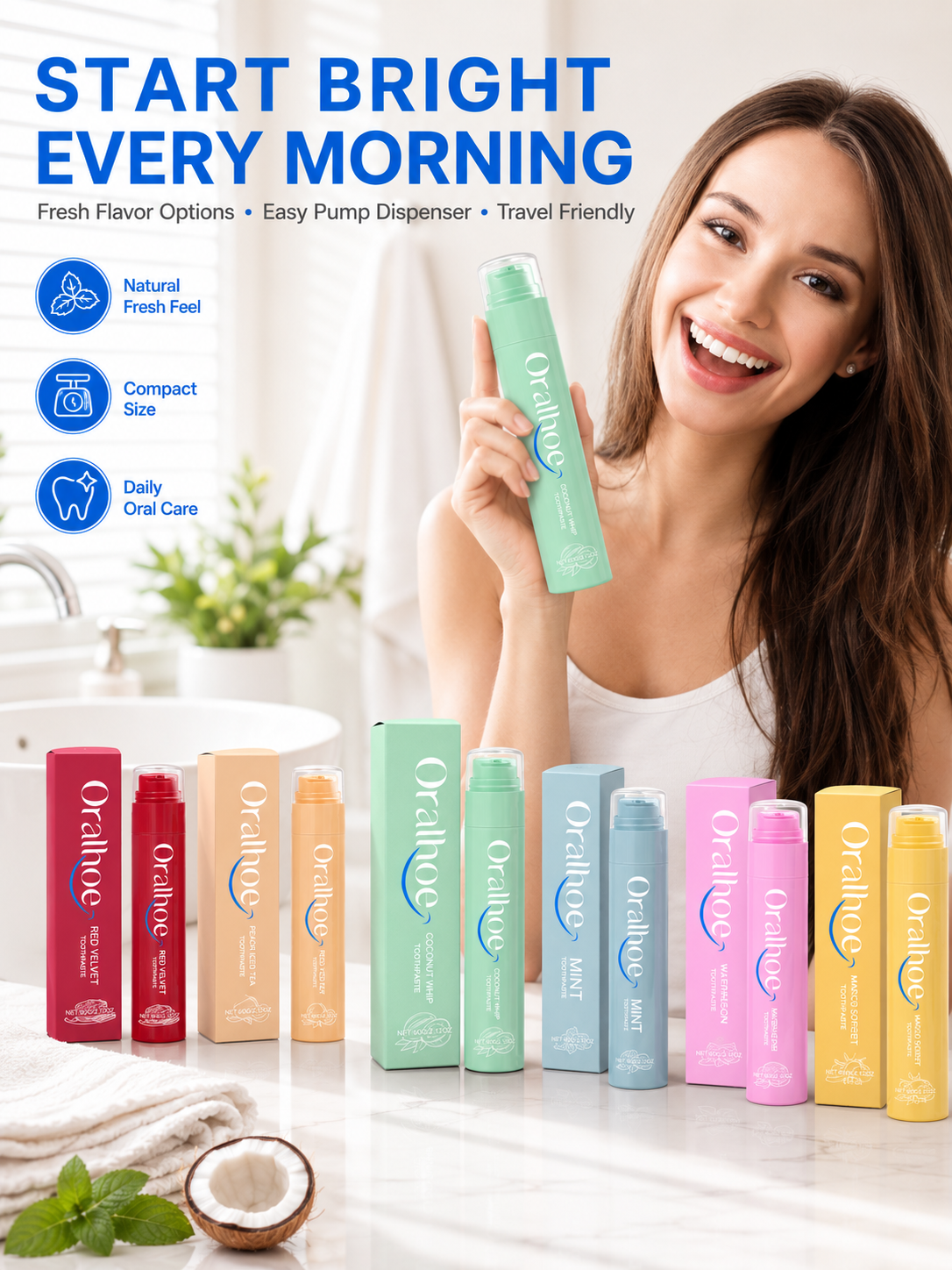 Toothpaste with Coconut Oil — Whiter Teeth & Fresh Breath