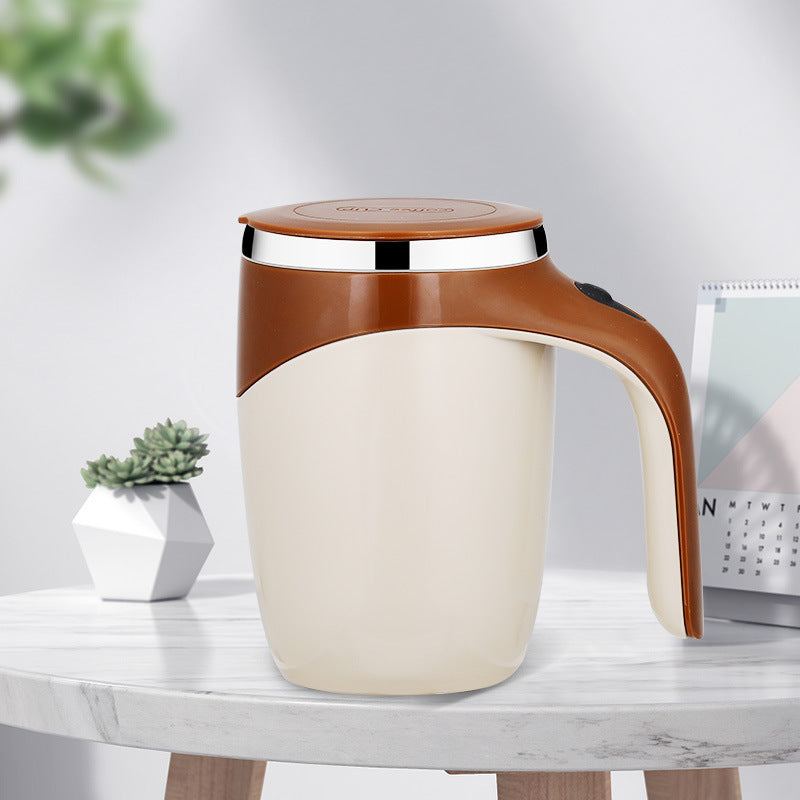 Self-Stirring Coffee Mug: Automatic Magnetic Stirring