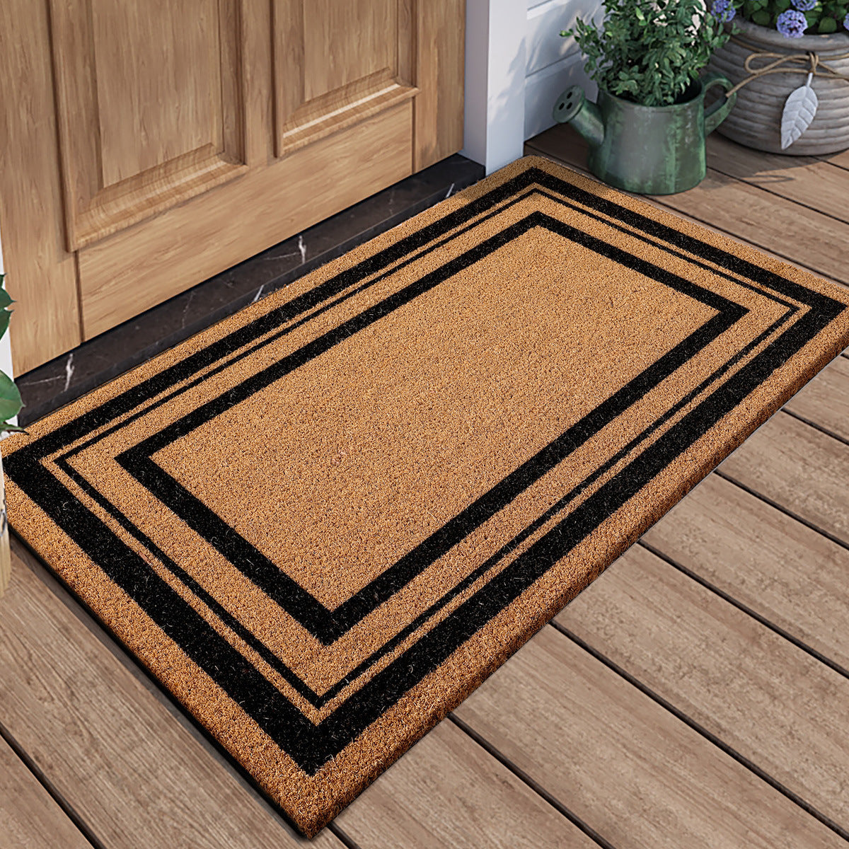 Coir Doormat for Entryway, Durable Dirt-Scraping Mat