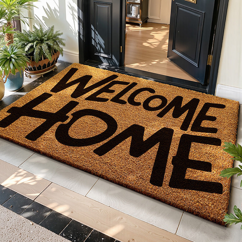Coir Doormat for Entryway, Durable Dirt-Scraping Mat
