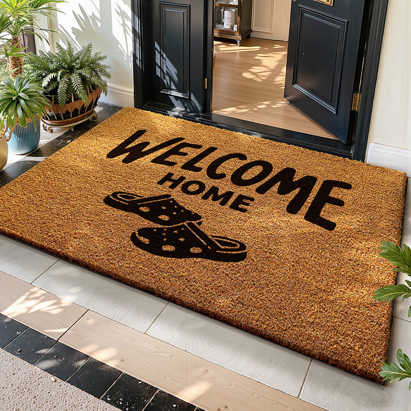 Coir Doormat for Entryway, Durable Dirt-Scraping Mat