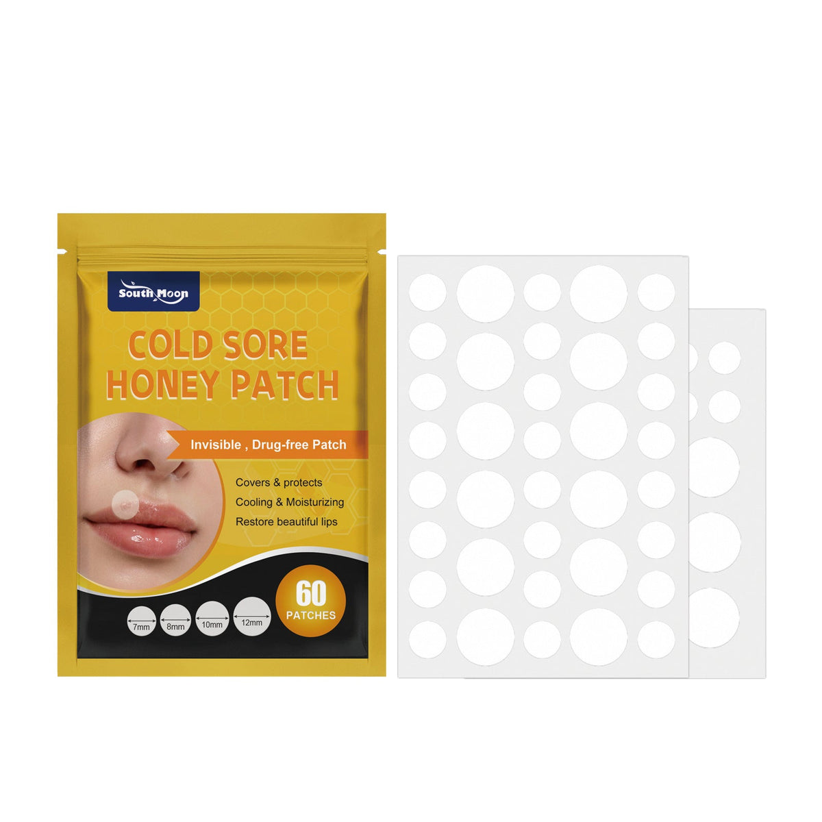 Cold Sore Patches: Invisible Hydrocolloid Lip Cover