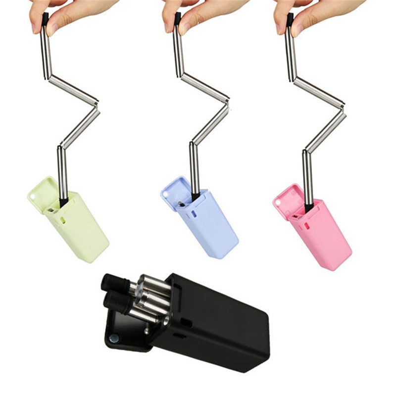 Collapsible Stainless Steel Straw with Travel Case