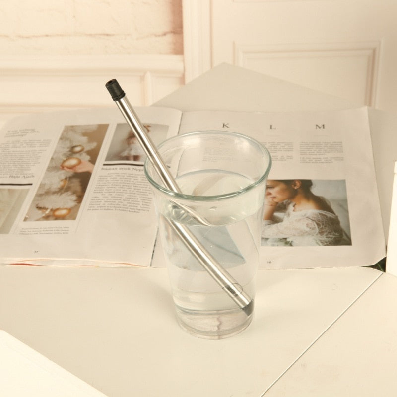 Collapsible Stainless Steel Straw with Travel Case