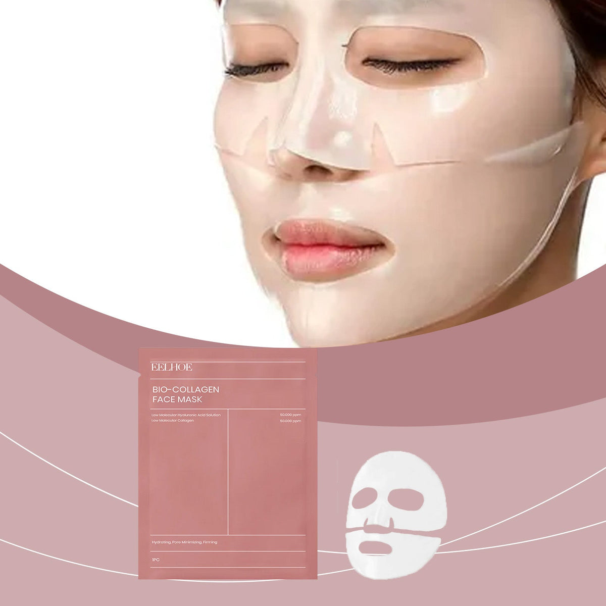 Hyaluronic Collagen Sheet Mask for Plump Hydrated Skin