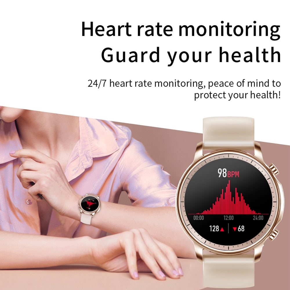 Women's Smartwatch with Heart Rate and Fitness Tracking