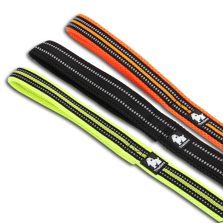 Reflective Nylon Dog Leash for Visible Daily Walks