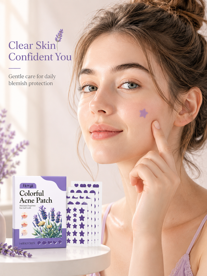 Colorful Acne Patches — Gentle Botanical Hydrocolloid