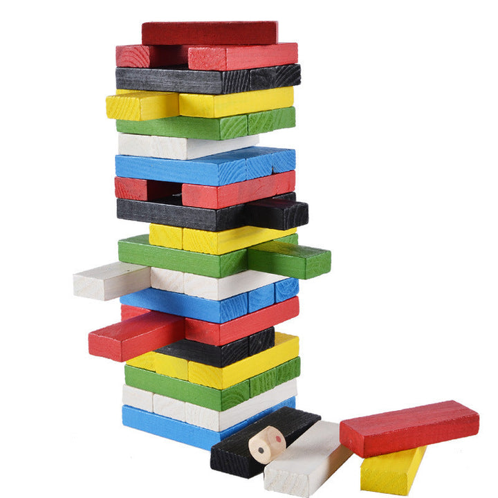 Wooden Stacking Game for Screen-Free Family Game Night
