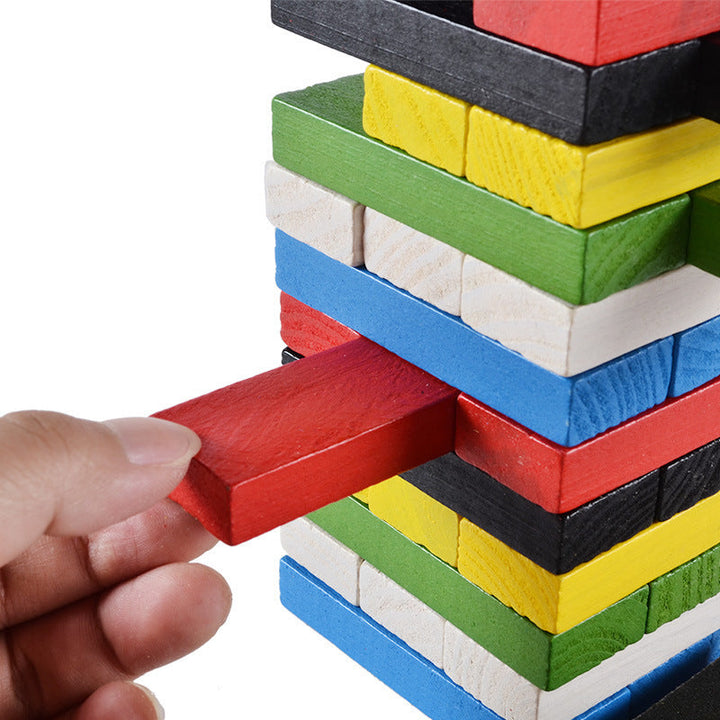 Wooden Stacking Game for Screen-Free Family Game Night