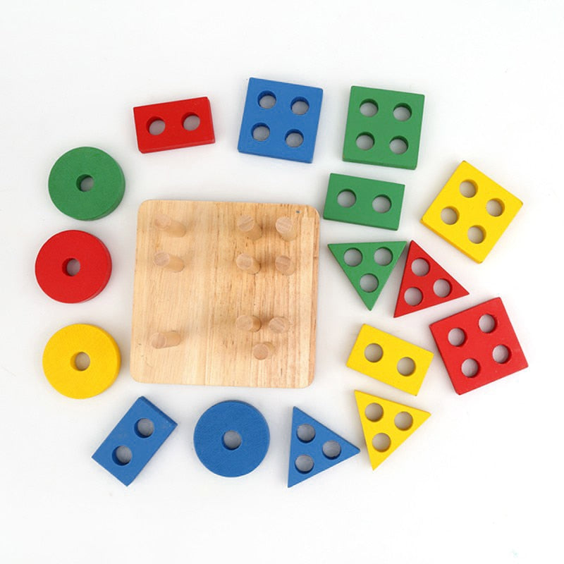 Geometric Shape Matching Toy for Montessori Learning