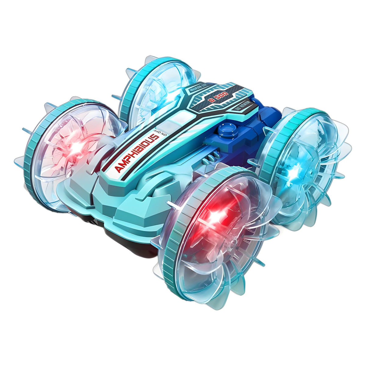 Amphibious Stunt RC Car With LED Wheels & Dual Control