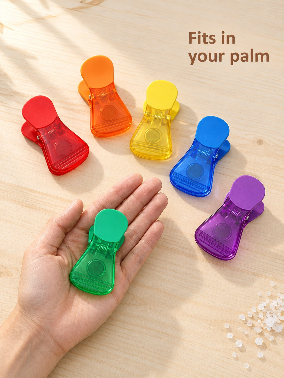 Colorful Magnetic Fridge Clips for Photos and Notes