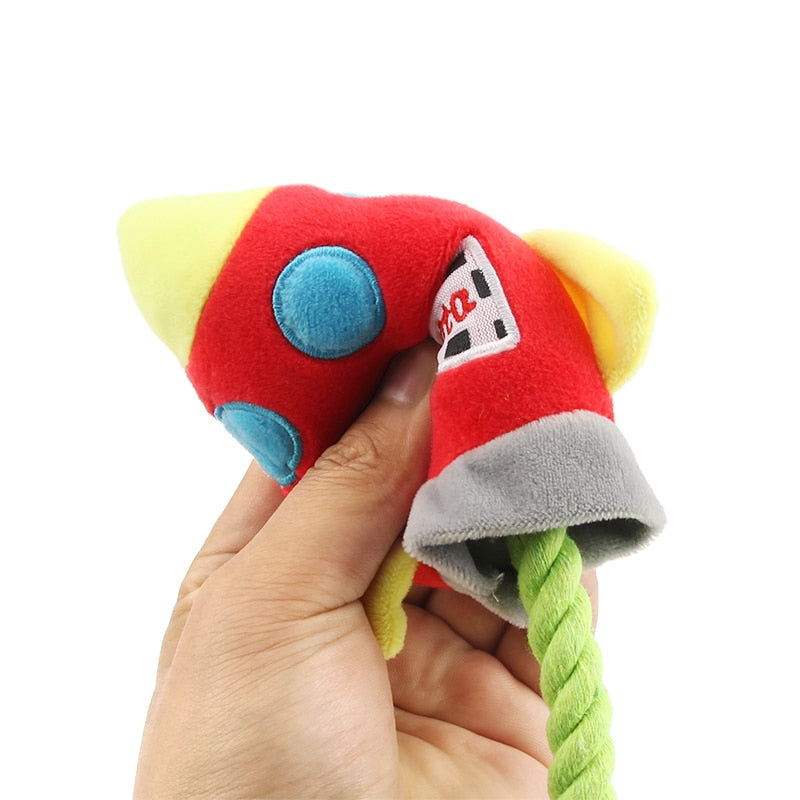 Rocket Dog Toy for Tugging, Chewing & Interactive Play