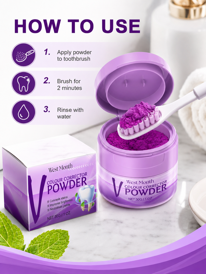 Purple Tooth Powder — Instantly Brighten & Neutralise