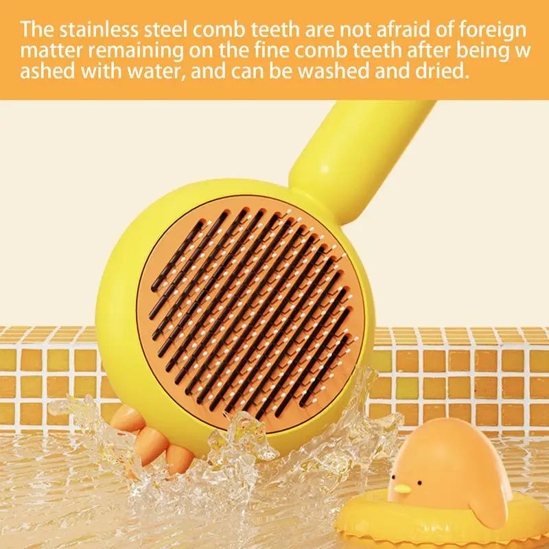 Self-Cleaning Dog Comb for Loose Hair & Gentle Massage
