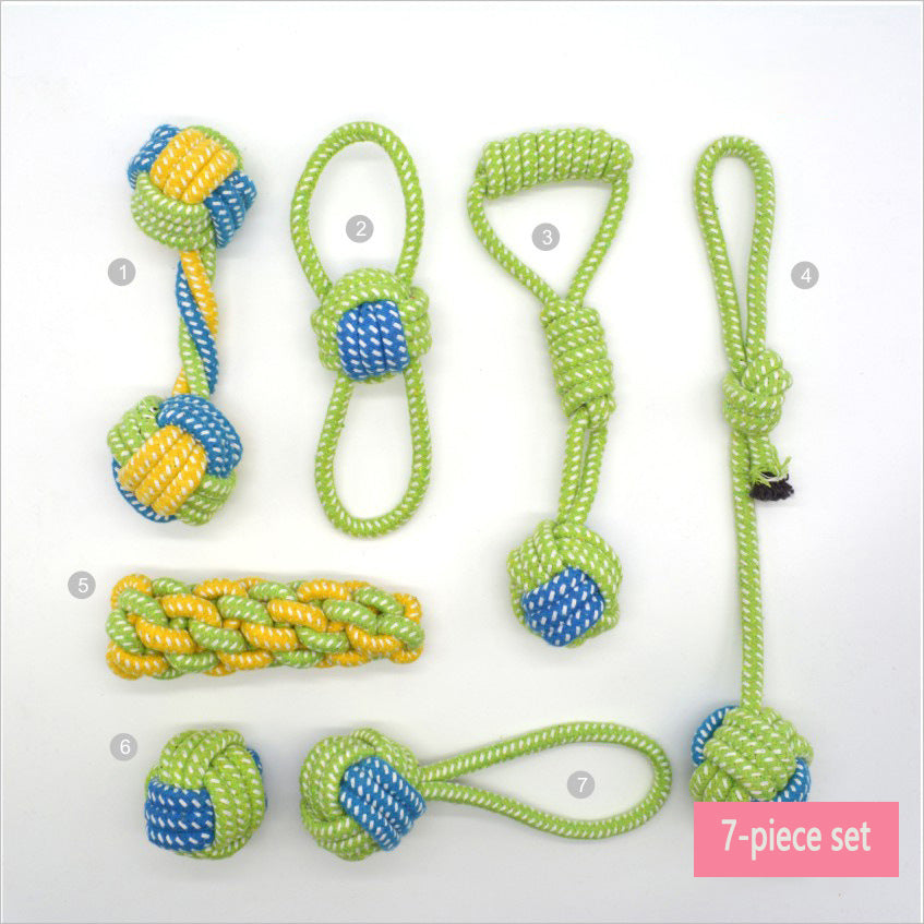 Dog Toy Set for Chewing, Tugging & Daily Dental Play