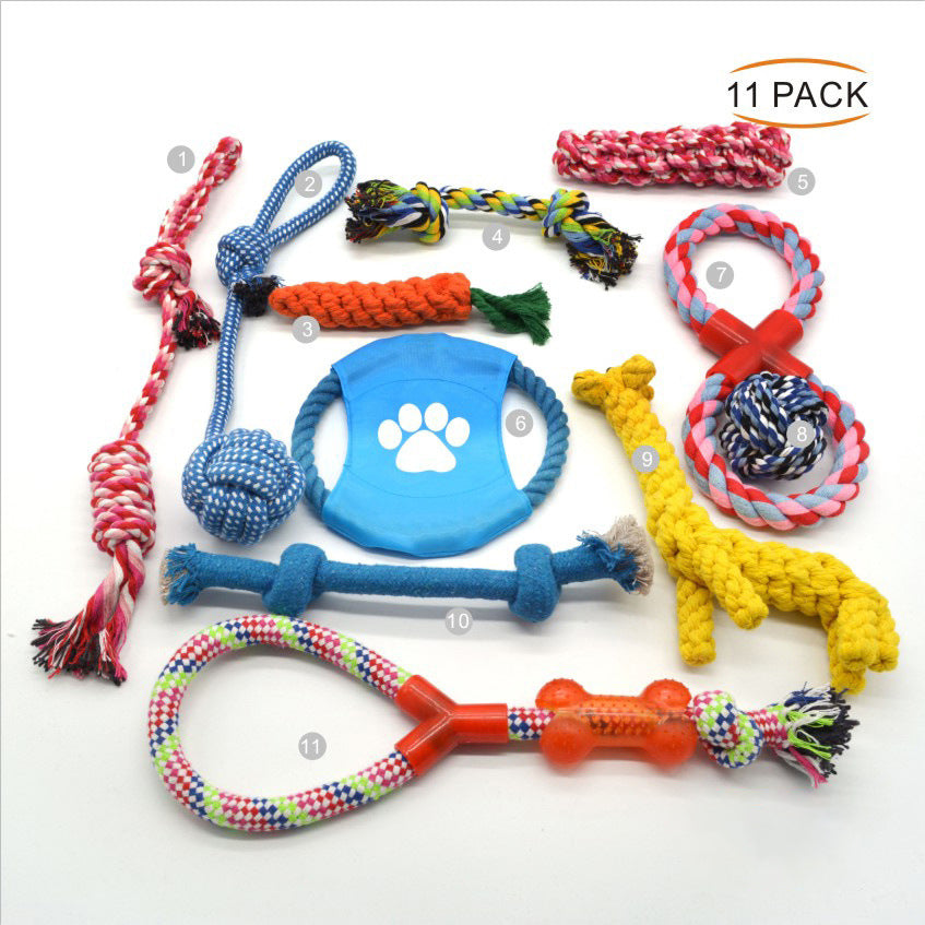 Dog Toy Set for Chewing, Tugging & Daily Dental Play