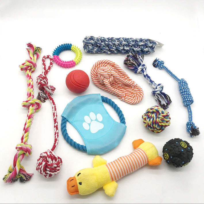 Dog Toy Set for Chewing, Tugging & Daily Dental Play