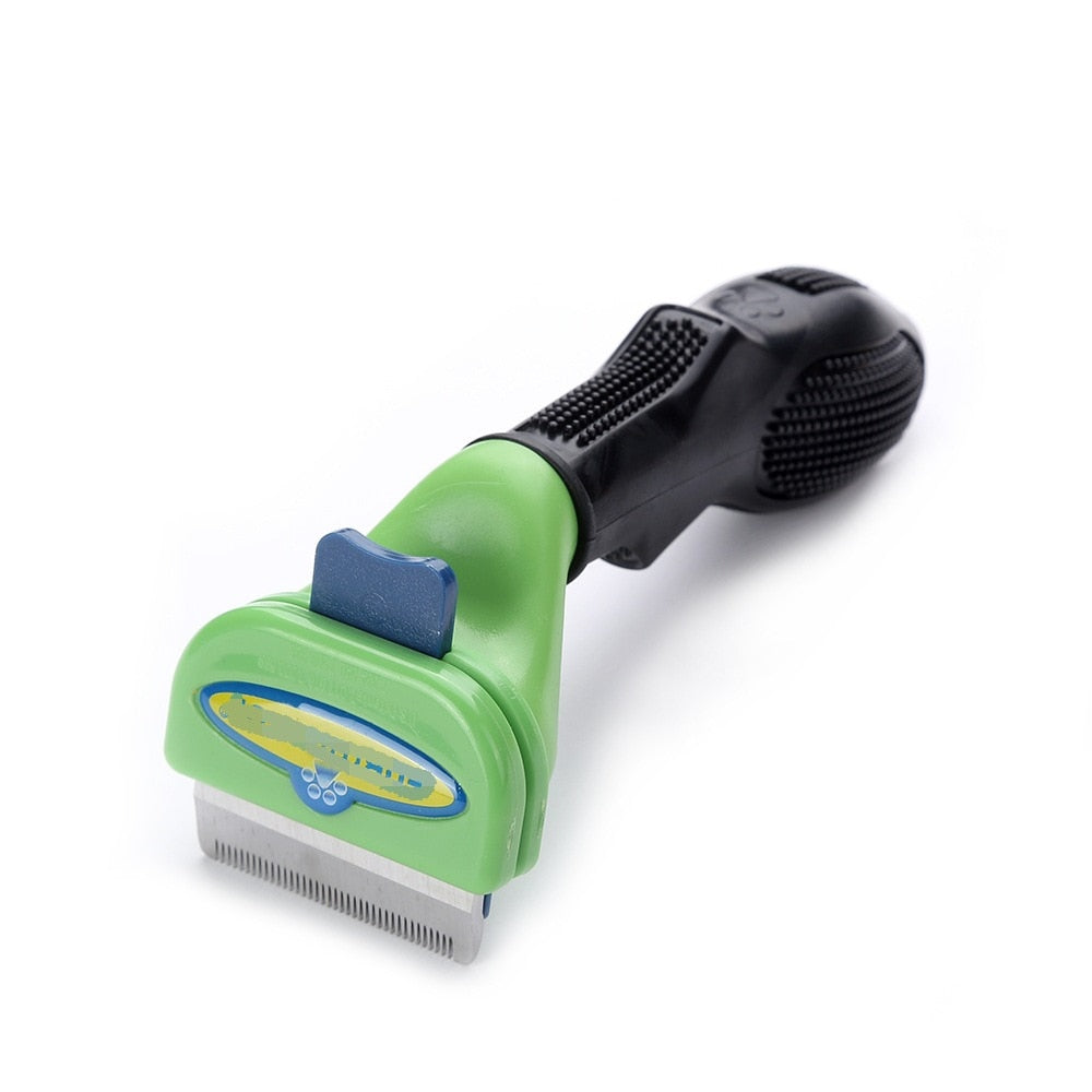 Stainless Steel Pet Deshedding Brush for Cats & Dogs