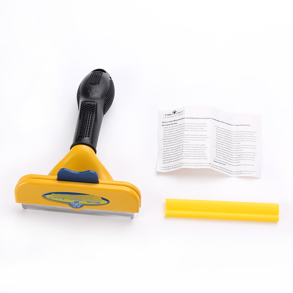 Stainless Steel Pet Deshedding Brush for Cats & Dogs