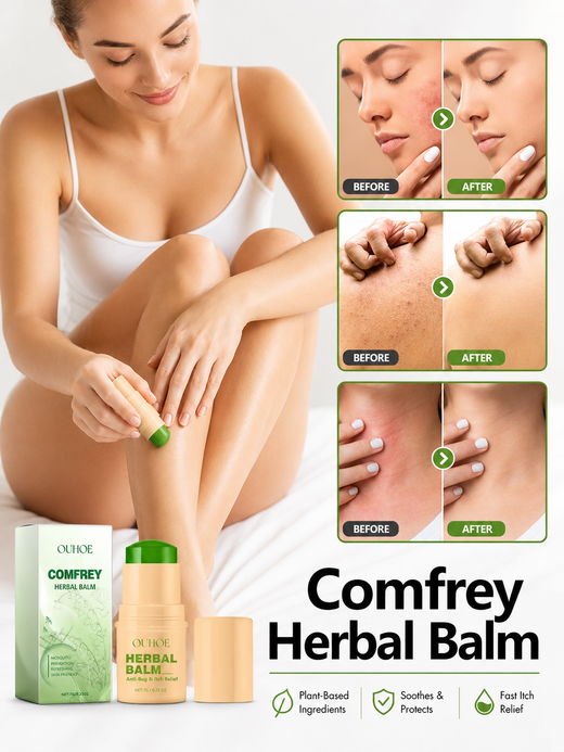Comfrey Herbal Balm Stick — Mosquito Bite Itch Relief