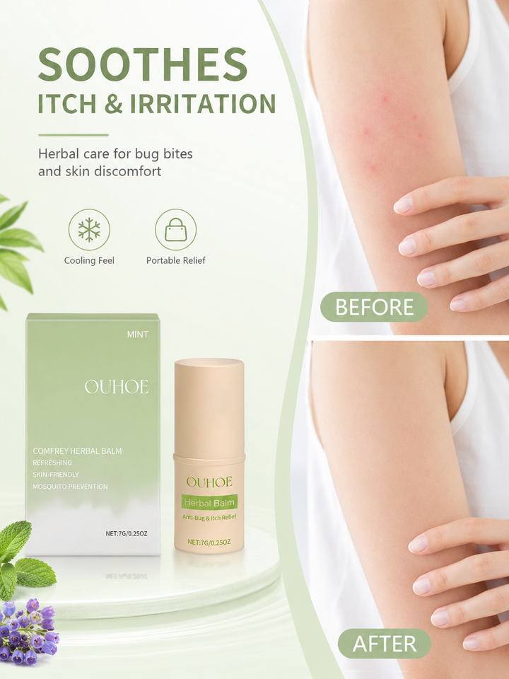 Comfrey Refreshing Balm – Anti-Bug & Itch Relief with Mint