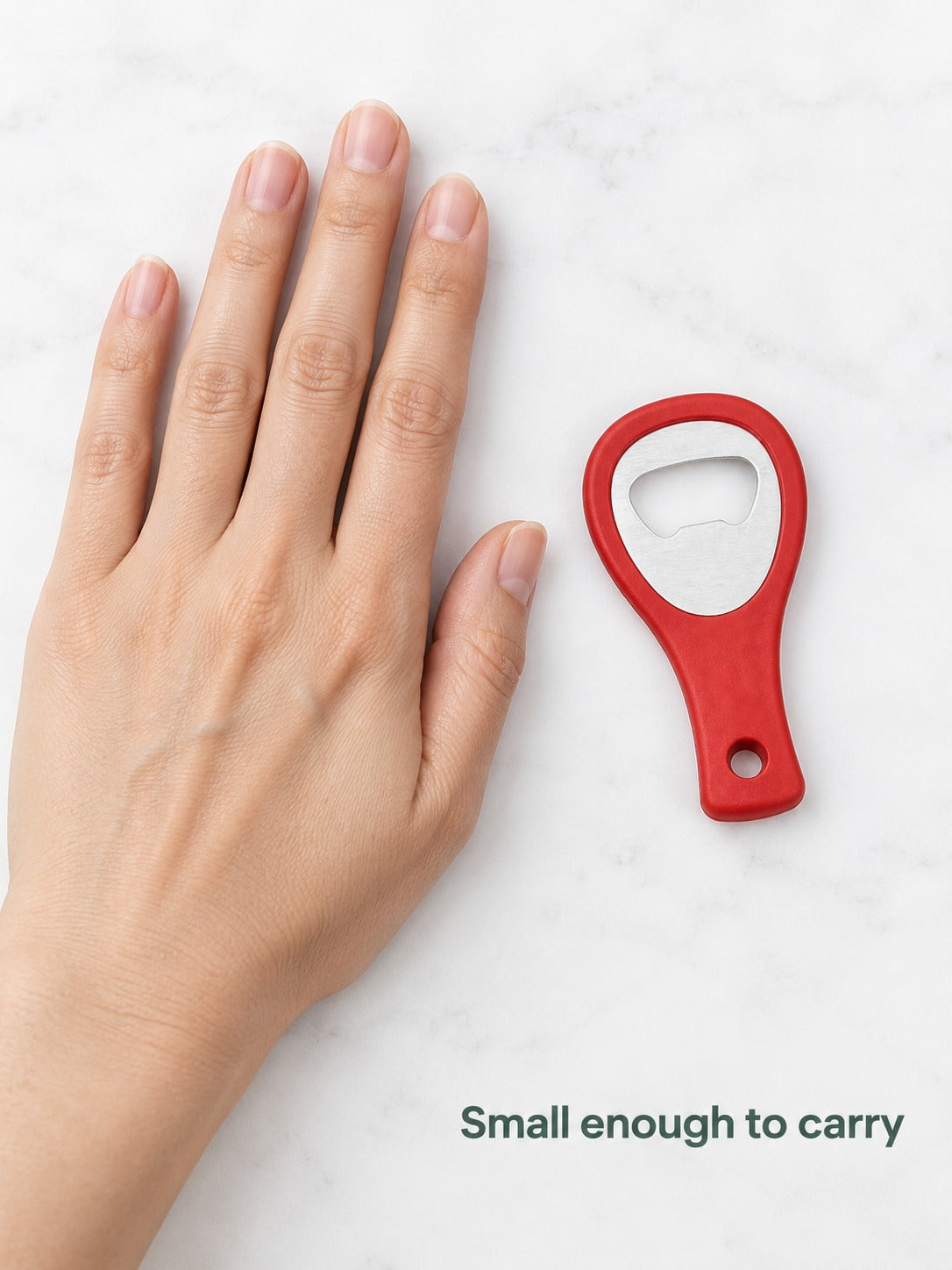 Compact Stainless Steel Bottle Opener for Beer Lovers