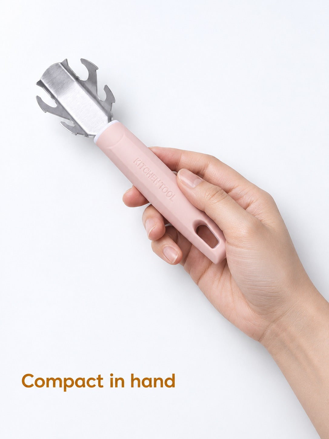 Compact Stainless Steel Can Opener in Nordic Colors