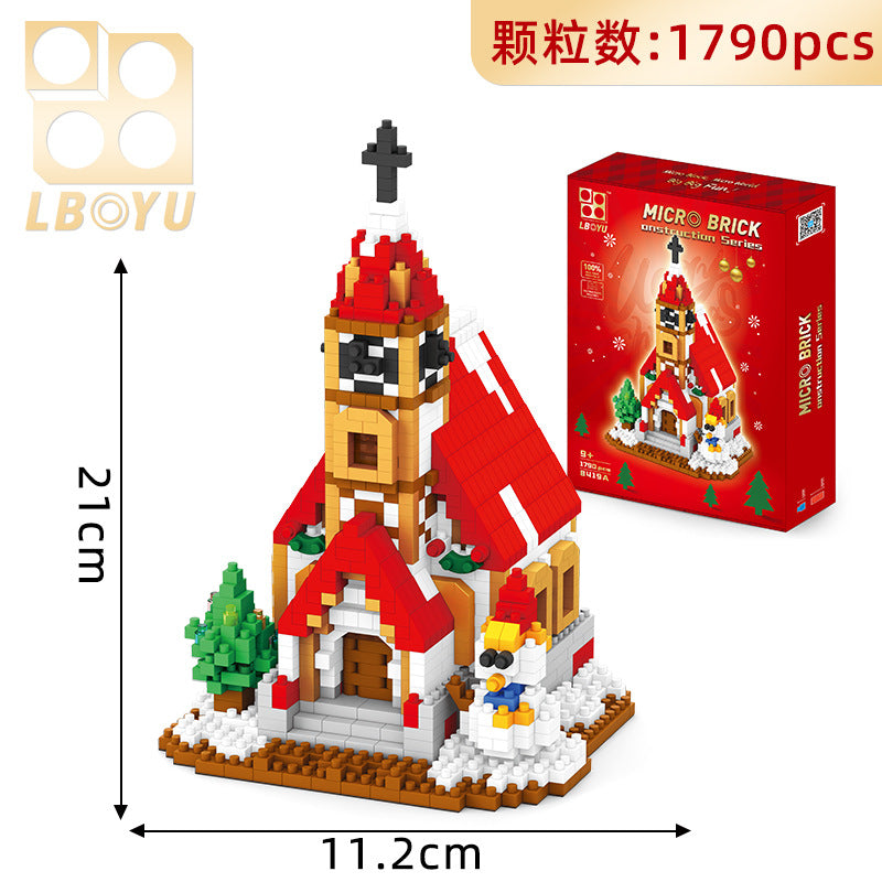 Christmas Building Block Set Detailed Santa Sleigh