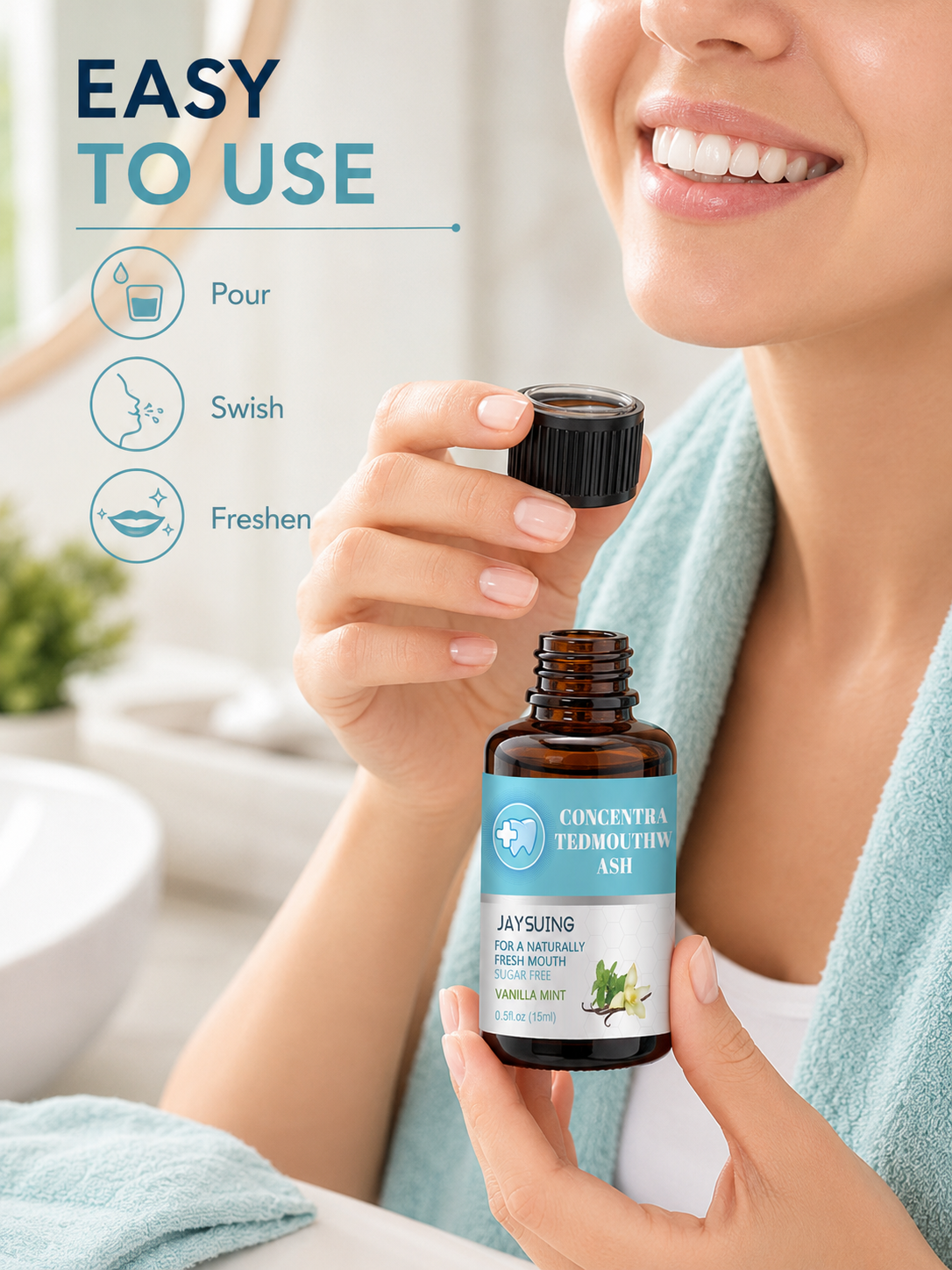 Concentrated Mouthwash – Whiter Teeth & Fresh Breath